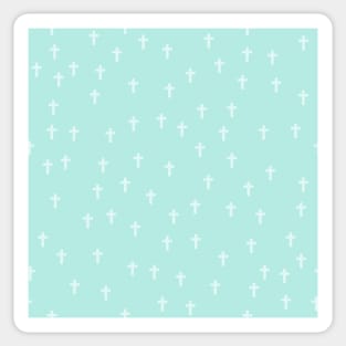 Itty Bitty Crosses Seagrove Blue Sticker